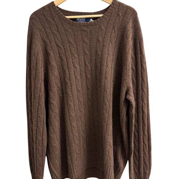 Polo Ralph Lauren The Iconic Cable-Knit Cashmere Sweater Size XXL Retail $398 - Picture 1 of 6